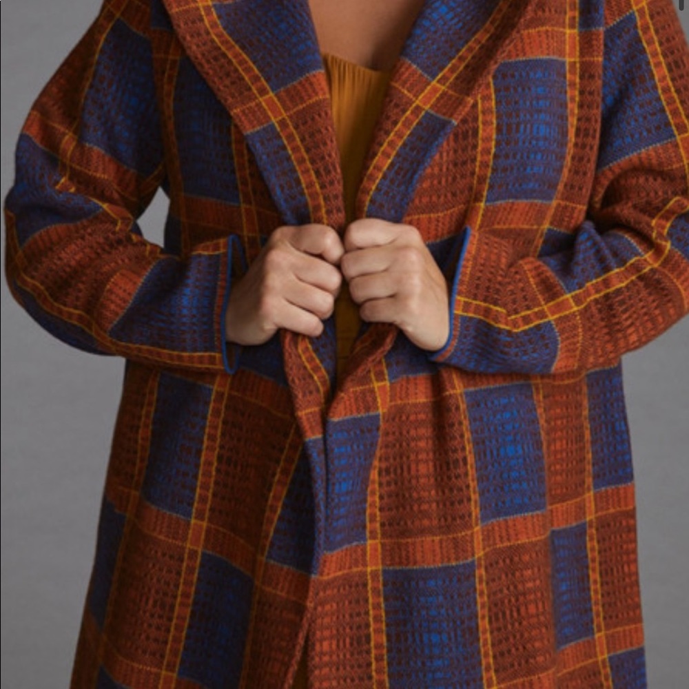 Field and Flowers wool cardigan coat